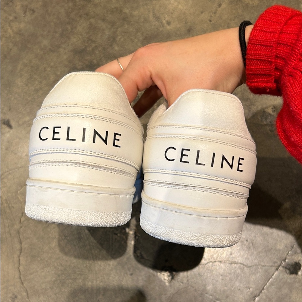 Celine women’s white Sneakers size 38 - Picture 3 of 5